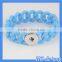 Hogift Fashion Silicone Bracelet DIY Personalized Buttons Bracelet