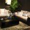 modern MDF Black skinny coffee table top with coffee glass CJ0185
