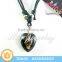 2015 High Quality Promotional Black Charm Amber Stone Necklace for Girls