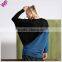 Top fashion Batwing sleeve Knitted woman model simple blouse