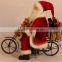 XM-A6074 24 inch santa riding motorcycle for christmas decoration