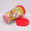 Custom promotional gift pleasand sheep decoration firing double wall plastic mug with lid