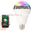 Selling Well 3W Global Bulb Type and White+RGB Color Smart Control Bluetooth Light Lamp