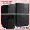 15"speaker box for High Performance Active Speaker with Folder Mp3 Player + USB/SD + Remote Control + FM + BlUETOOTH