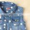girls Vest baby sleeveless denim jacket for child spring dotted denim jacket                        
                                                Quality Choice