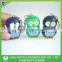 EN71 Passed Health ABS Plastic Owl Keyring,Led Owl Key Ring,Sound Owl Key Chain