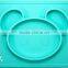 Custom Food Grade Baby Snack Mat Silicone Placemat Plate