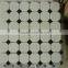Mixed color white black marble mosaic tiles