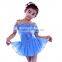 C2132 hot sale blue ballet costumes for girls wholesale kids ballet dance costumes