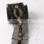 100% Handmade Garment accessories black and gold color wholesale beaded lace trim