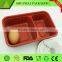 High Quality Biodegradable Black Plastic Container for Takeaway Food 500ml