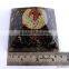 Quality Big Orgonite Black Tourmaline Pyramid With Flower Of Life Symbol With Crystal Point | Healing Pyramid