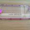 Transparent color phone case with metal plastic frame for iphone 6/6S, Call led flashing light mobile phone cover for iphone 6