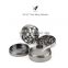 VA 4 Parts Chromium Crusher Herb Grinder, Heavier & Stronger Zink Alloy Grinders with Beautiful Polished Chrome Finished