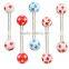 TR01044 resin barbell tongue ring jewelry , tongue ring piercing