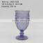 press glass drinkingware/goblet, Hiball, DOF, dessert bowl,Champagne flute in lilac color with Jewery patern