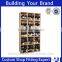 solid metal single wine bottle display stand/wine display rack
