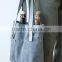 High quality waxed canvas wine tote with nylon webbing