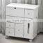 Bedroom multi-use storage dresser table with mirror