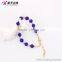 Xuping Factory supply bracelet beads, 18k gold color custom bracelet, blue bead bracelet for girl