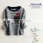 Striped cotton long sleeve pocket T shirt for Boys