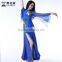 Wuchieal 2015 Belly Dance Performance Costumes Dress, Long Sleeves Sexy Dress Show Dance Wear