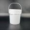 1 Gallon Plastic Pails, Small Oil Bucket, Glue Pail, Round Barrel for Paint with handles
