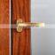 Aluminium wood clad double glazing casement door designfrom Zhongshan broad Factory