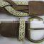 PU and lace braided decorative dress belt for dress