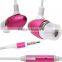 Bullet shape earphone with mic speaker and volume control