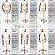 Shop window custom luxury display fabric dress form mannequin