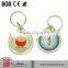 many kinds of round clear acrylic keychain