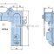 AB102 Zinc Alloy Handle Keyless Cabinet Plane Door Lock for Electrical Panels
