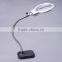 Portable 2X LED Goose Neck 20X Stand Floor Stand Magnifier Lamp Vertical