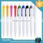 Bottom price most popular logo multi color plastic ballpoint pen