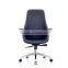 Ergonomic Middle Back Cheap Office Chair With Synthetic Black Leather Office Conference Chair