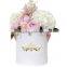 Luxury white flower boxes for roses packaging