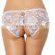 2016 New arrival popular design open crotch transparent panty sexy white lace underwear