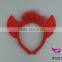 Red fairy headdress Halloween hairband party props with feathers