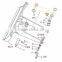 ISO9001:2008 excavator dozer bucket blade for SDLG