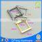 Top sales custom handbags hardware zinc alloy square buckles ring