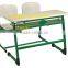 (Furntiure)Double school table and chair ,Student two seaters and desk , school furniture for India Tender