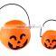 Hot sale Halloween mask Halloween pumpkin bucket lighted Halloween bucket