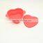Heart Shape Silicone Bowl with Lid