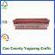 Gift Wood Crate Red Colored Decorative Wooden Storage Crates