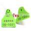 green sheep ear tag 42*34 mm TPU metal pin
