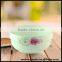 Chaozhou Supplier stocked Wholesale 6.69 inch White Ceram bowls with flower decal household bowls