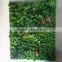 Home and outdoor decoration synthetic cheap 1m x 1m artificial vertical green grass wall E08 04C02