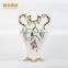 Stock golden vase ceramic dinner plate with grape design ceramic plates dishes