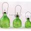 3 sizes Colored glass wasp trap hanging glass bee catcher, glass pest catcher